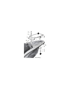 Support Top Case Shad H0SH10ST| Top Master Honda SH 125/150 | 2009 à 2016