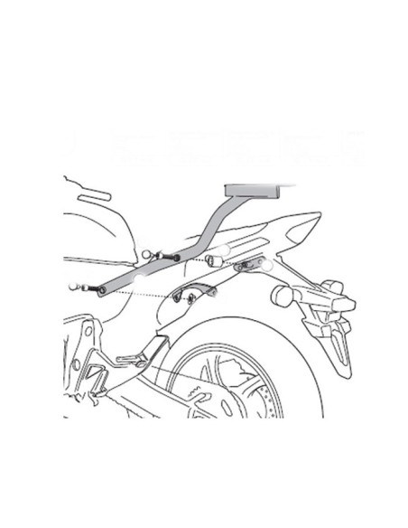 Support Top Case 1102FZ | Honda Hornet 600 | 2011 à 2013