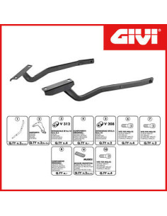 Support Top Case 340F | Yamaha Fazer 600 | 1998 à 2003