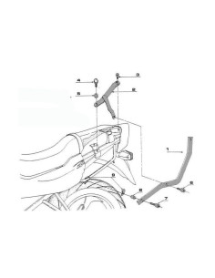 Support Top Case Givi Suzuki GSF 600 Bandit | 96 à 1999