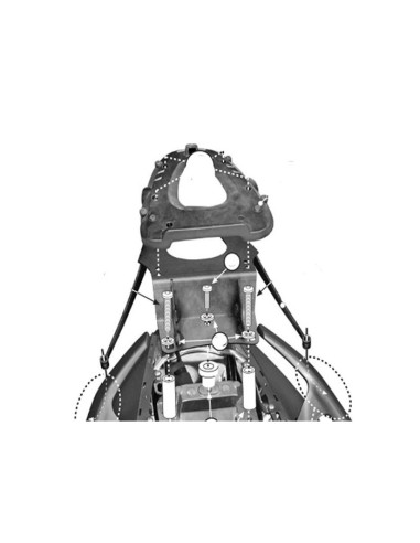 Support Top Case Monolock Yamaha Tmax 500-530 | 2008 à 2016
