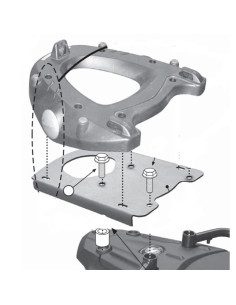 Support Top Case BMW F650-700-800 GS | 2008 à 2017 2