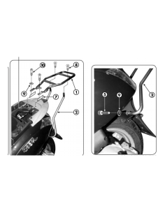Support Top Case Givi Piaggio Zip 50-125 | 2000 à 2012