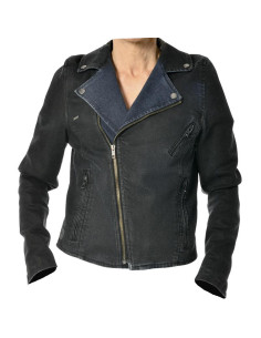 Veste Moto Femme Overlap Billie Noir