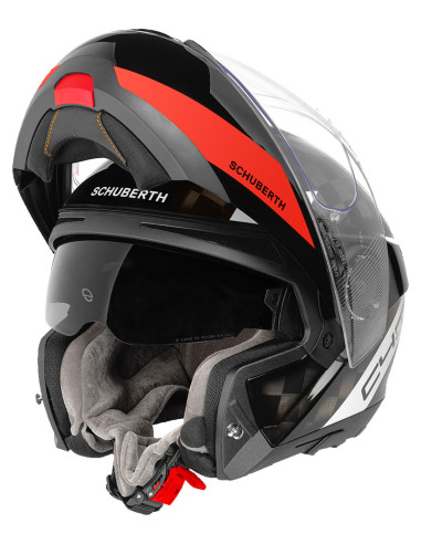 Casque Schuberth C4 Pro Carbone Avio Rouge