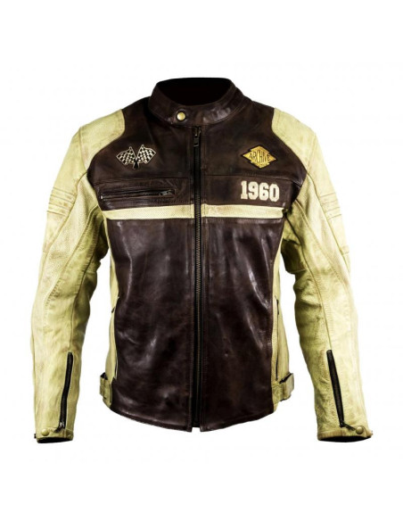 Blouson Racer Archive en Cuir