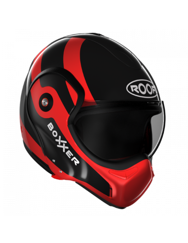 Casque Roof RO9 BoXXer Fuzo Noir-Rouge