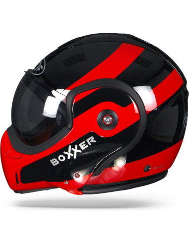 Casque Roof RO9 BoXXer Fuzo Noir-Rouge