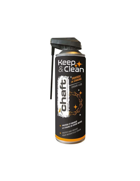Graisse Chaine Moto et Scooter Chaft Keep & Clean 500 ml