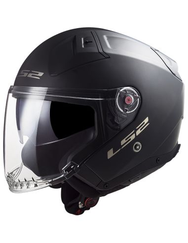 Casque Jet LS2 Infinity 2 Noir Mat - Homologué ECE 22.06