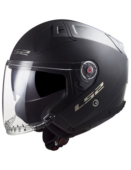 Casque Jet LS2 Infinity 2 Noir Mat - Homologué ECE 22.06