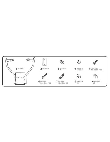 Support Top Case Shad Y0NM15ST Yamaha Nmax 25