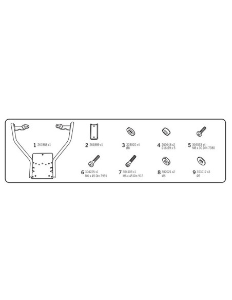 Support Top Case Shad Y0NM15ST Yamaha Nmax 25