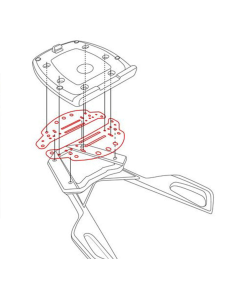 Adaptateur Coocase pour support Givi / Kappa