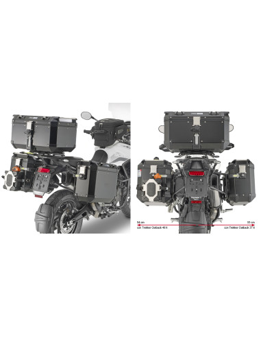 Support Valise Latérale Triumph Tiger 900 | Givi PLO6415CAM