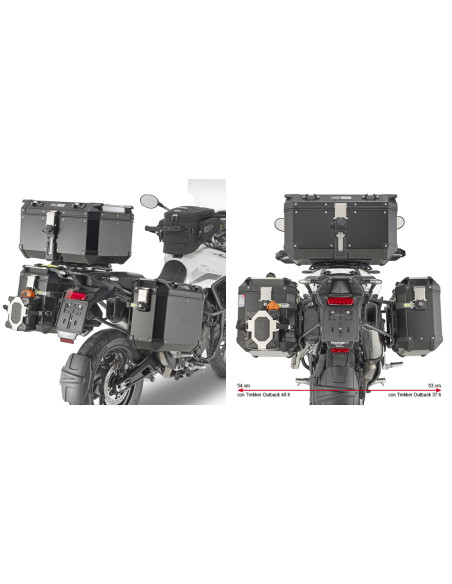 Support Valise Latérale Triumph Tiger 900 | Givi PLO6415CAM