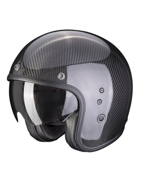 Casque Scorpion Belfast Evo carbon Noir Brillant