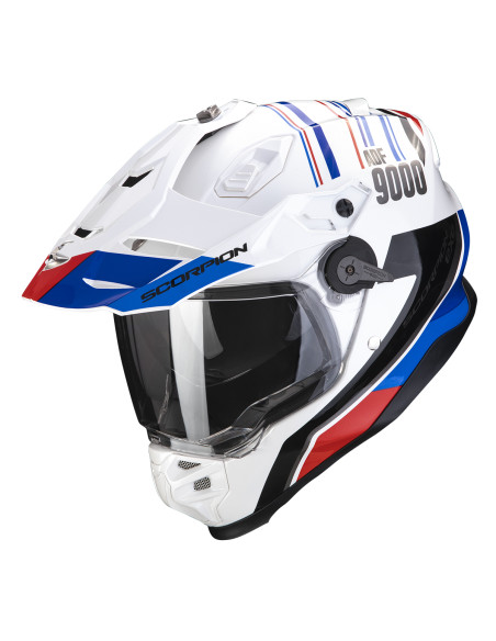 Casque Scorpion ADF-9000 Air Desert Bleu - Blanc - Rouge