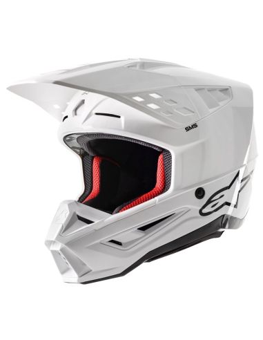 Casque Cross Alpinestars SM5 Blanc