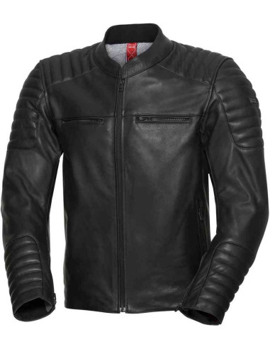 Blouson Moto Cuir IXS Eliott Noir