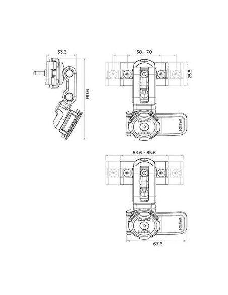 Support Smartphone Quad-Lock Bocal de Frein