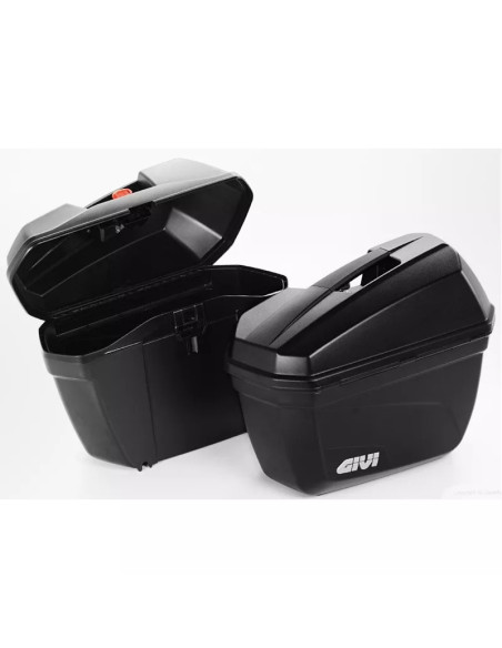 Valise Latérale Moto E22 Noir | 22 Litres
