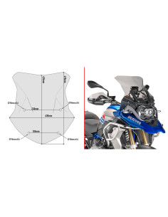 Pare-Brise BMW R1200 GS (16-18) et R1250 GS (19-22)
