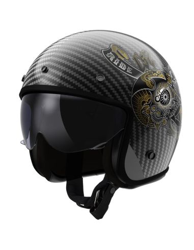 Casque LS2 Jet BOB 2 Carbone CUSTOM