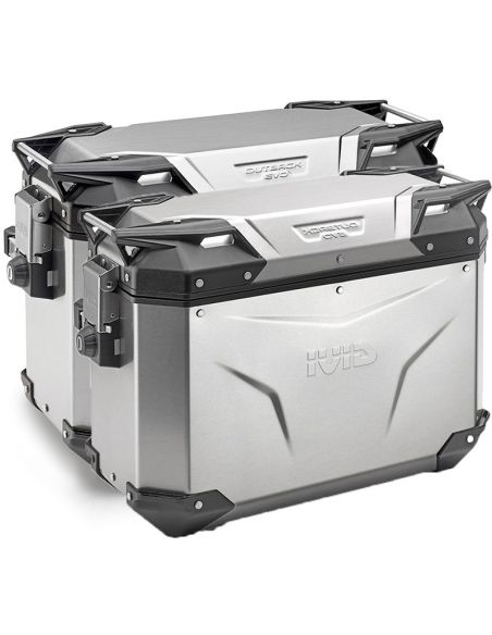 Paire de Valise Givi Trekker Outback Evo 48L-37L | OBKE4837APACK2 Aluminium