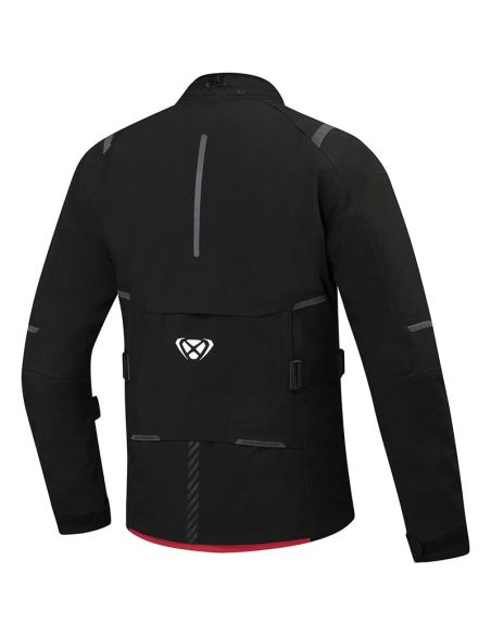 Blouson Touring Ixon M-Skeid Noir-Rouge