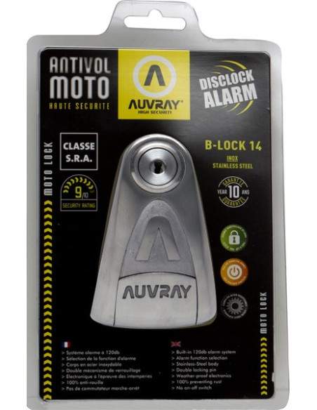 Bloque Disque Auvray SRA B-Lock 14 avec Alarme AUVRAY