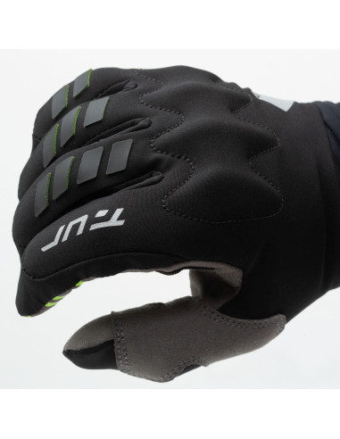 Gants été T.UR G-Six Pro Noir / Jaune Fluo