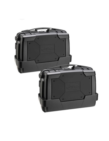 Paire de Valise Kappa Garda Noir 46  Litres | KGR46NNPack2