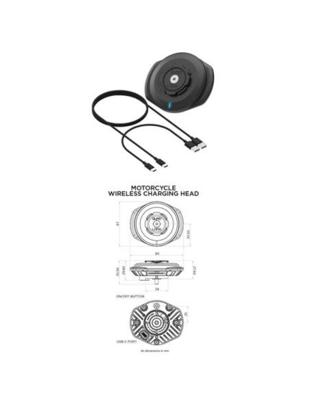 Support Smartphone Quad Lock chargeur à induction V2