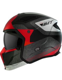 Casque MT-Helmets Streetfighter SVs Totem Rouge / Noir / Blanc 2