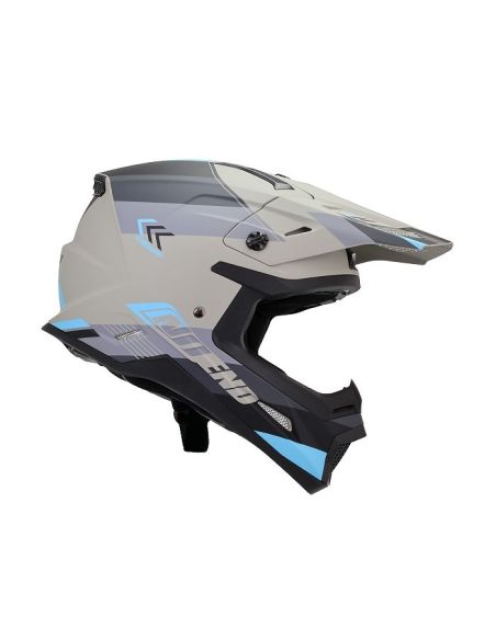 Casque Cross Noend Dagger Gris 5