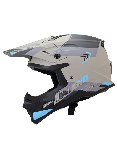 Casque Cross Noend Dagger Gris 6