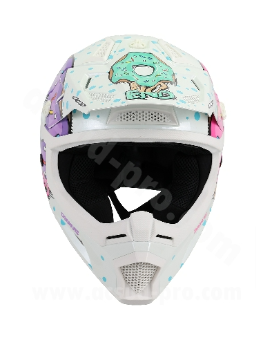 Casque Cross Noend Donuts pour enfant-Blanc