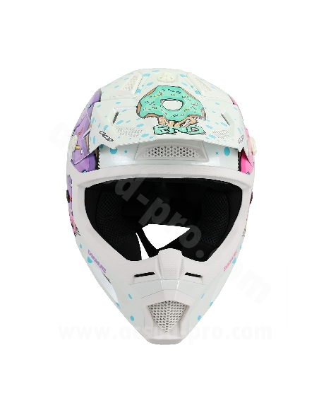 Casque Cross Noend Donuts pour enfant-Blanc