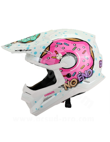 Casque Cross Noend Donuts pour enfant-Blanc