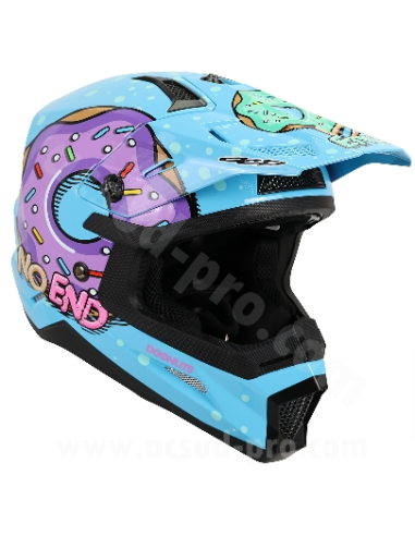 Casque Cross Noend Donuts pour enfant Bleu