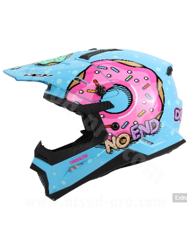 Casque Cross Noend Donuts pour enfant Bleu