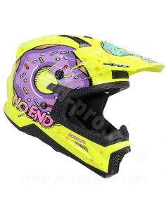 Casque Cross Noend Donuts pour enfant - Jaune