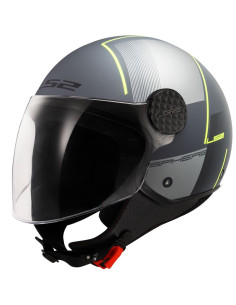 Casque Jet Sphere Lux 2 LS2 Firm - Gris