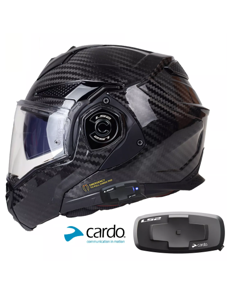 Casque LS2 Advant-x FF901 Carbon avec Intercom 4x UCS