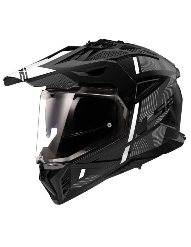Casque Moto cross LS2 MX702 Pioneer Hill - Noir
