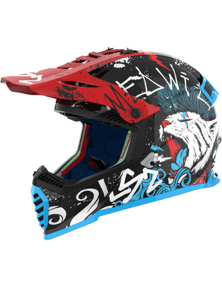 Casque Cross LS2 MX437 Fast 2 Mini Starmaw | Casque Moto Enfant