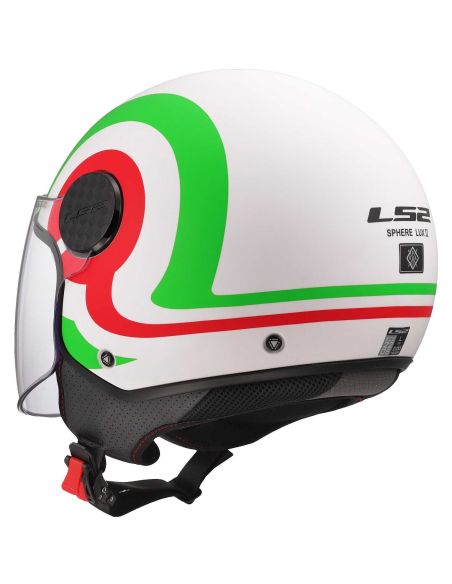 Casque LS2 Sphere Lux II Urby Blanc-Rouge-Vert