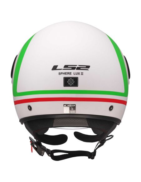 Casque LS2 Sphere Lux II Urby Blanc-Rouge-Vert