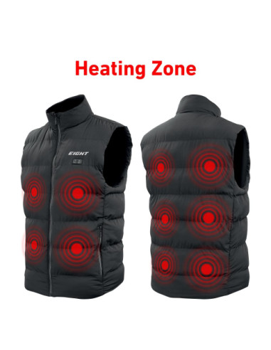 Gilet Chauffant Moto Eight Magma